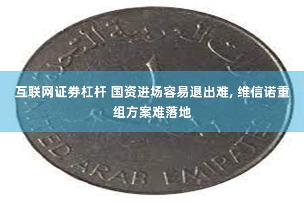 互联网证劵杠杆 国资进场容易退出难, 维信诺重组方案难落地