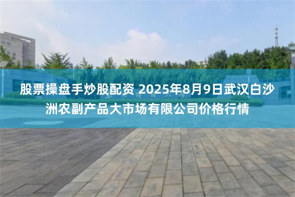 股票操盘手炒股配资 2025年8月9日武汉白沙洲农副产品大市场有限公司价格行情